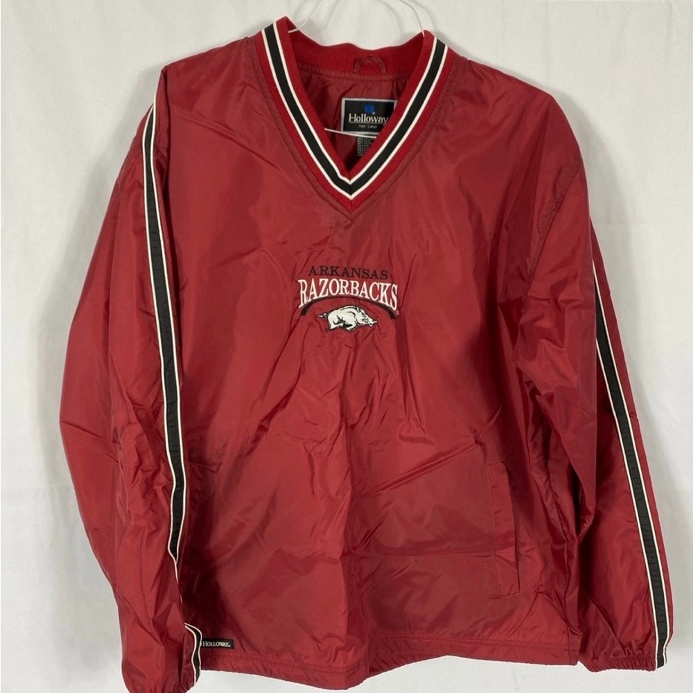 Holloway Red Razorbacks V-Neck Pullover